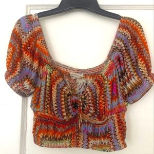 Cute! Urban Outfitters cropped boho top
